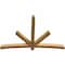 Ekena Millwork Alberta Rough Sawn Timber Gable Bracket, Western Red Cedar, 84"W x 56"H x 4"D x 4"F, 16/12 Pitch GBW084X56X0404ALB00RWR - alternate 4